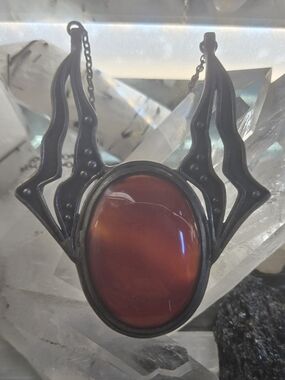 Acid Queen Jewelry Carnelian & Sterling Silver Necklace